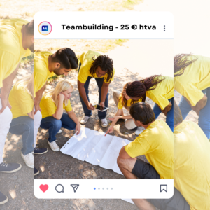 Teambuilding à 25 euros htva par personne